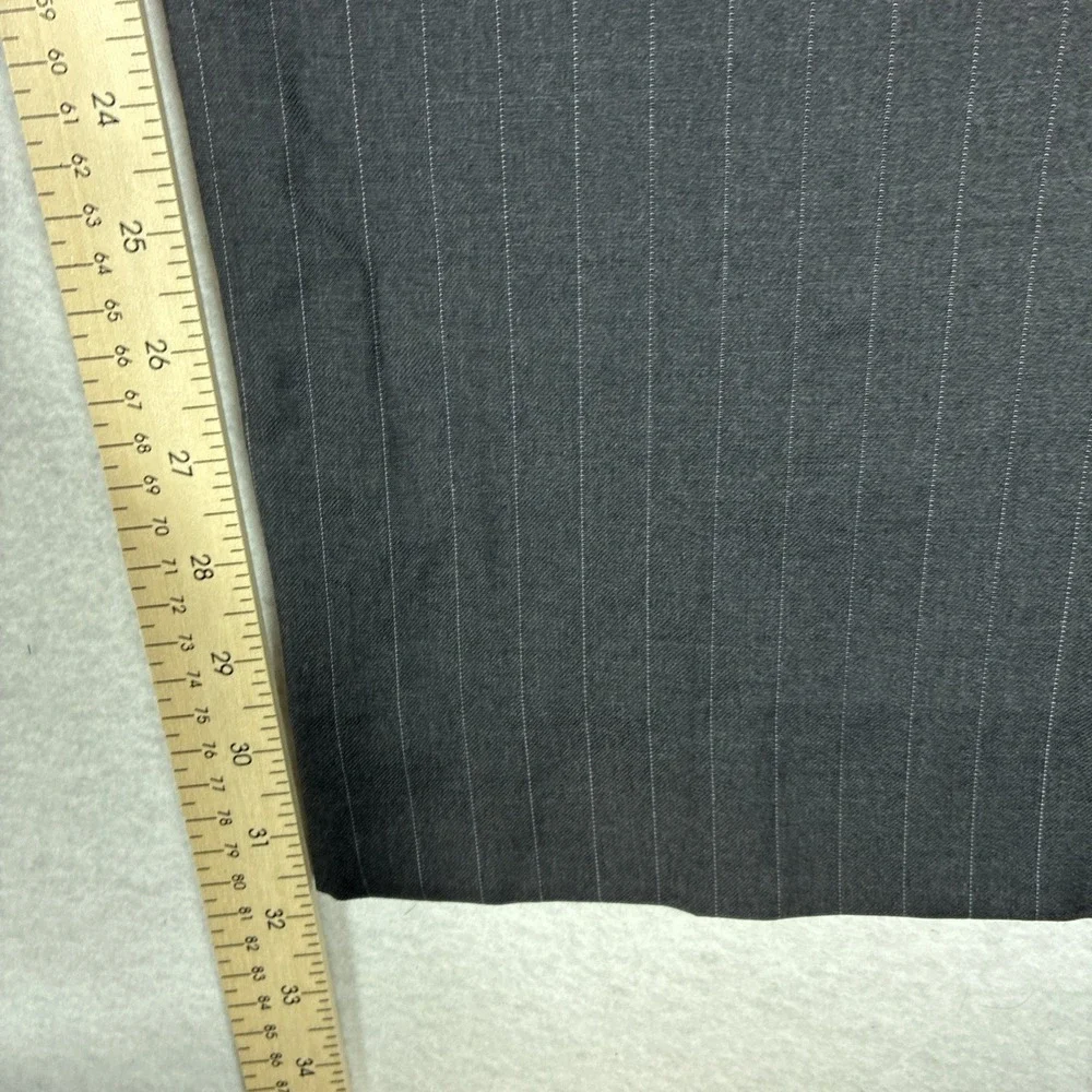 Jos. A Bank Men's Wool Charcoal Gray Pinstripe Suit 2 Piece 44R 38x33 Formal